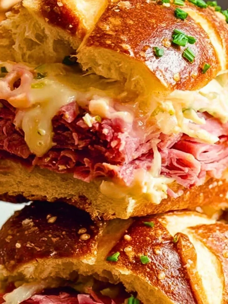 Reuben Pretzel Sliders (1)