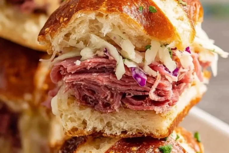 Reuben Pretzel Sliders