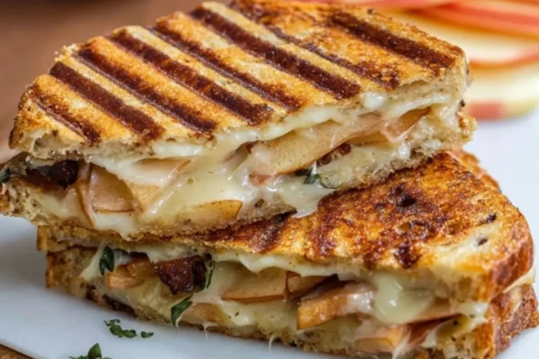 Roasted Apple and Brie Panini 1