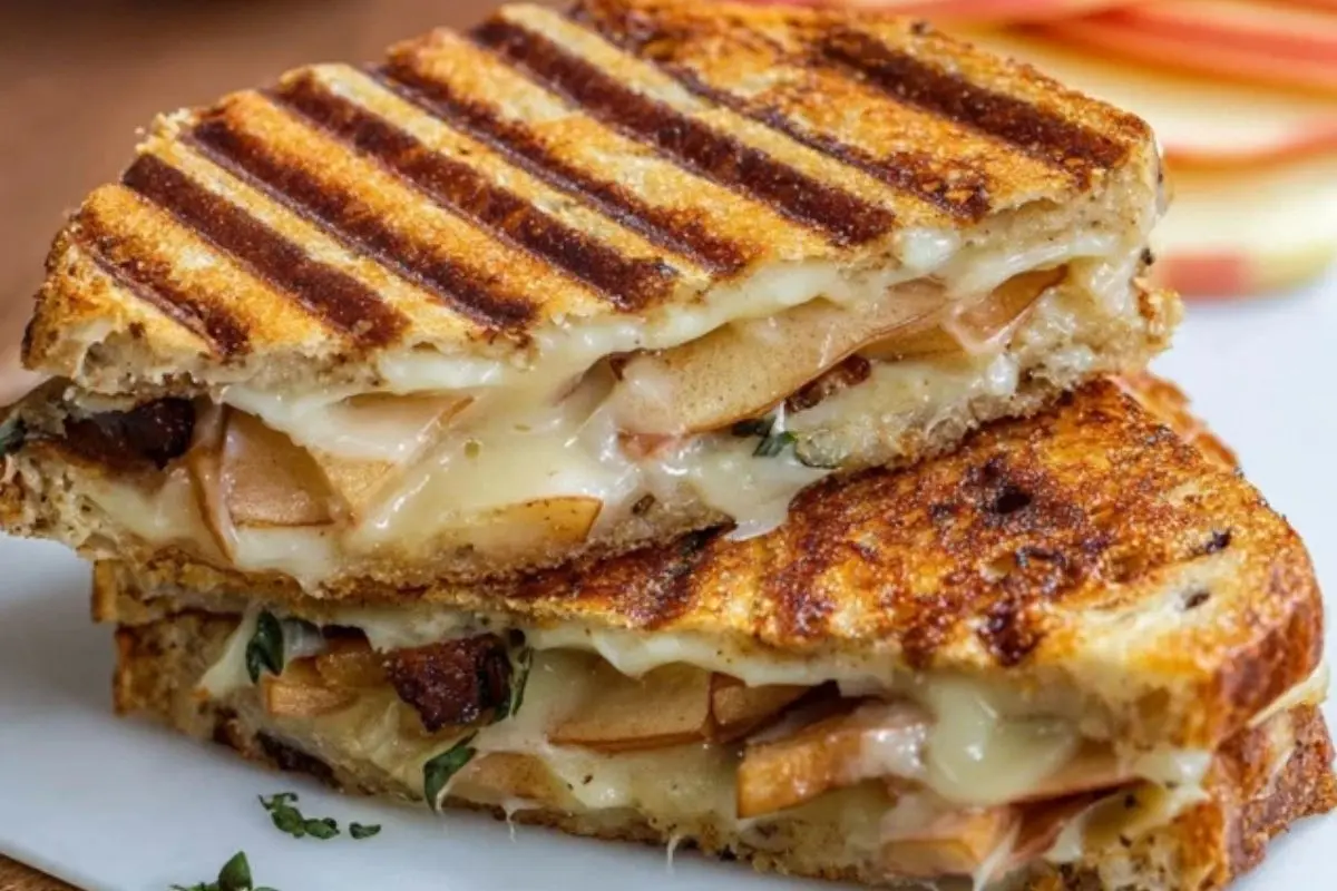 Roasted Apple and Brie Panini 1