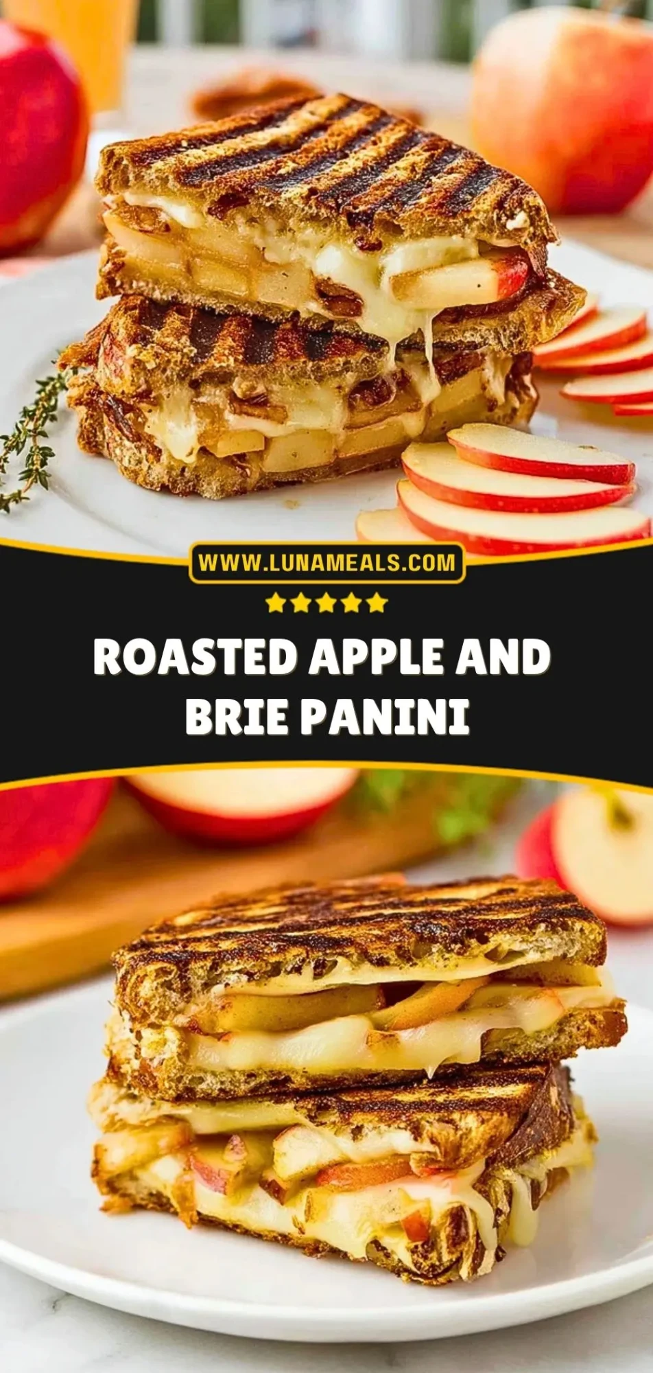 Roasted Apple and Brie Panini Pin 2