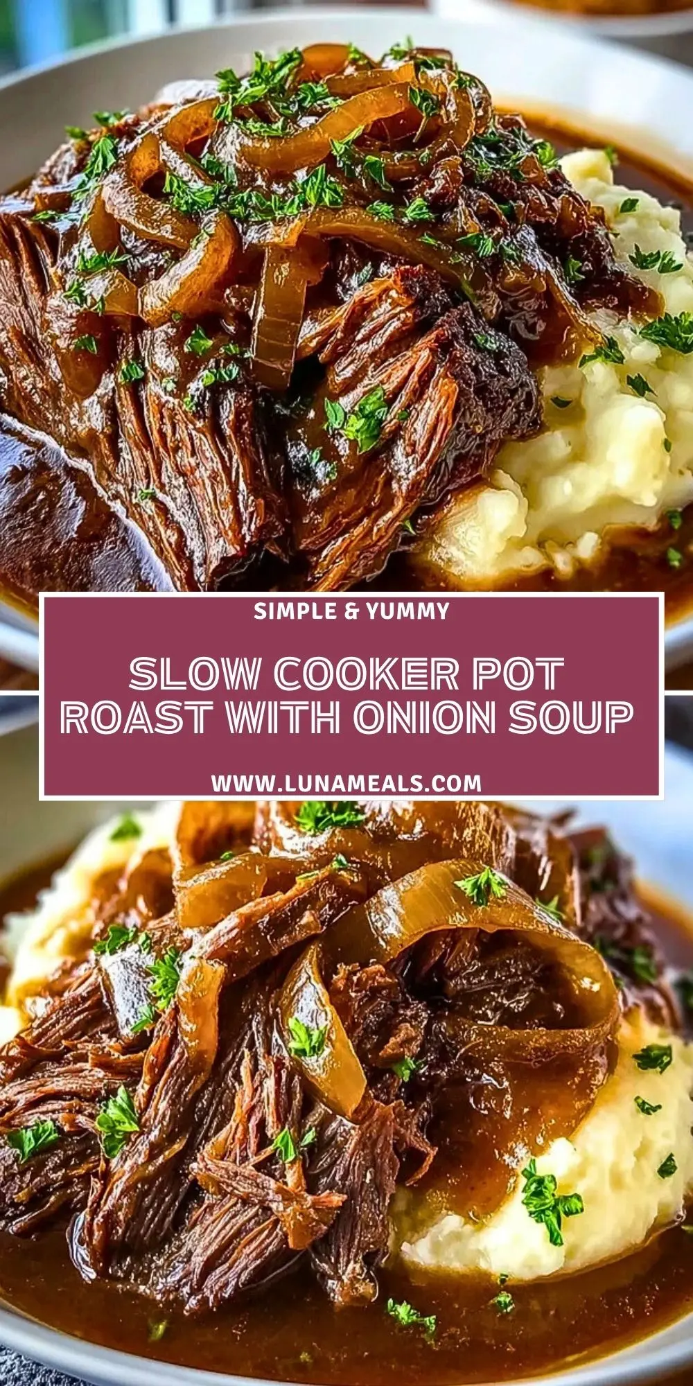Slow Cooker Pot Roast with Onion Soup (2)
