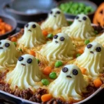Spooky Ghost Shepherds Pie