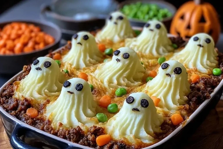 Spooky Ghost Shepherds Pie