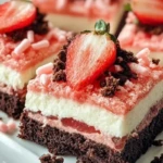 Strawberry Shortcake Brownies