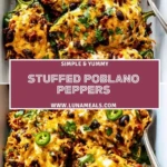Stuffed Poblano Peppers Pin 1