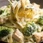 Crock Pot Chicken Alfredo with Broccoli