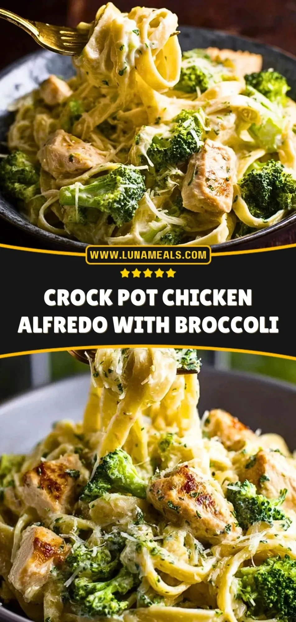 Crock Pot Chicken Alfredo with Broccoli (3)