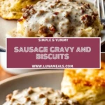 Sausage Gravy and Biscuits (2)