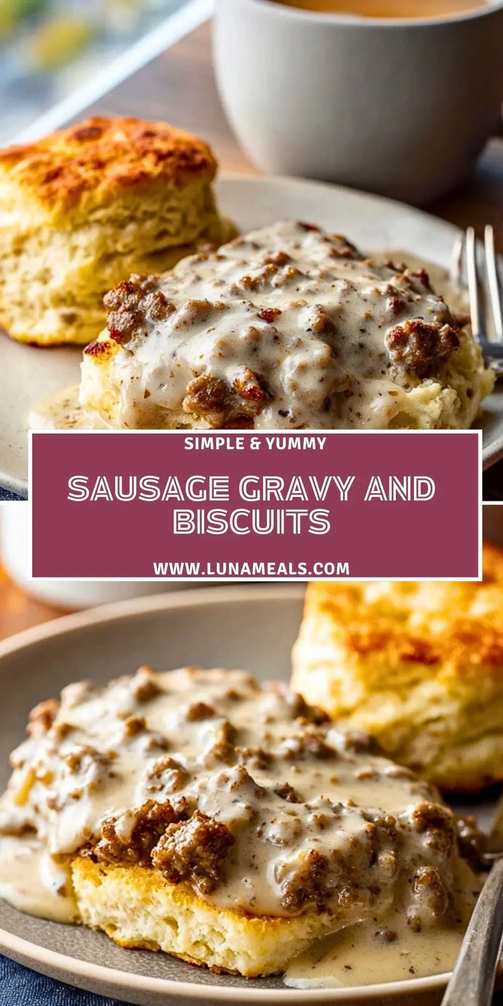 Sausage Gravy and Biscuits (2)