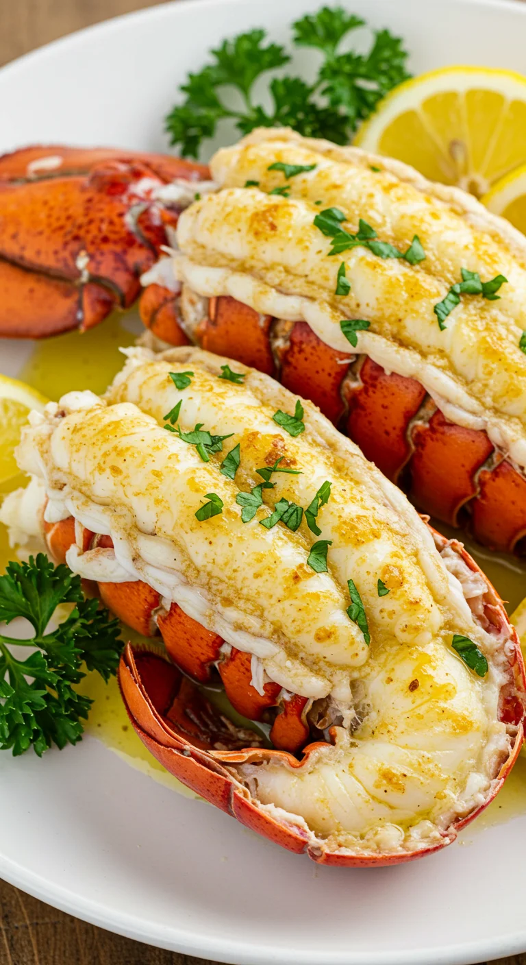 Creamy Garlic Butter Lobster Tails
