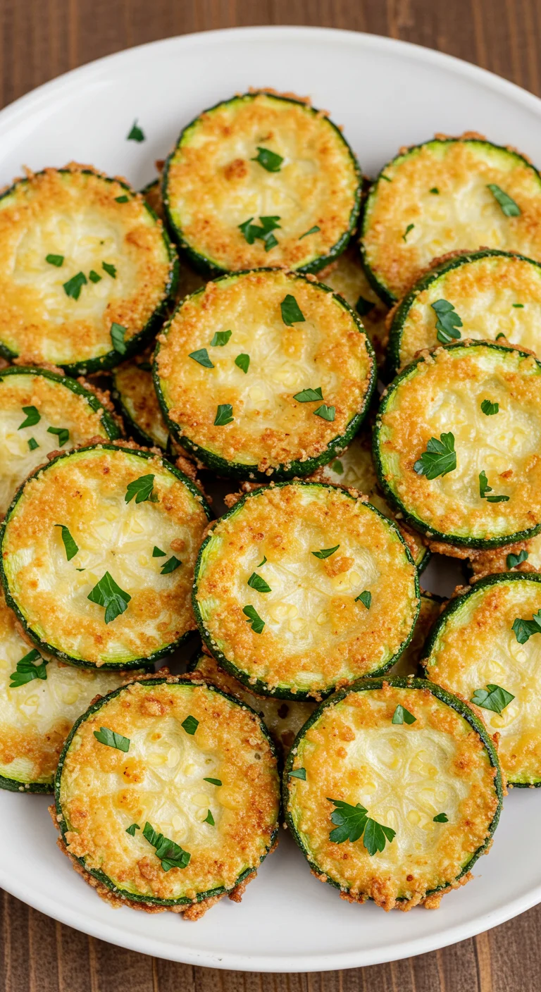 Crispy Parmesan Zucchini Rounds
