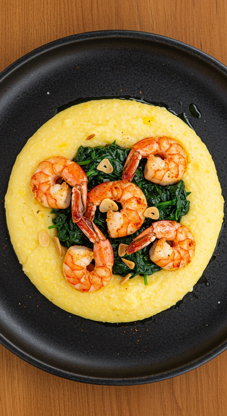 Easy Creamy Polenta & Shrimp Recipe