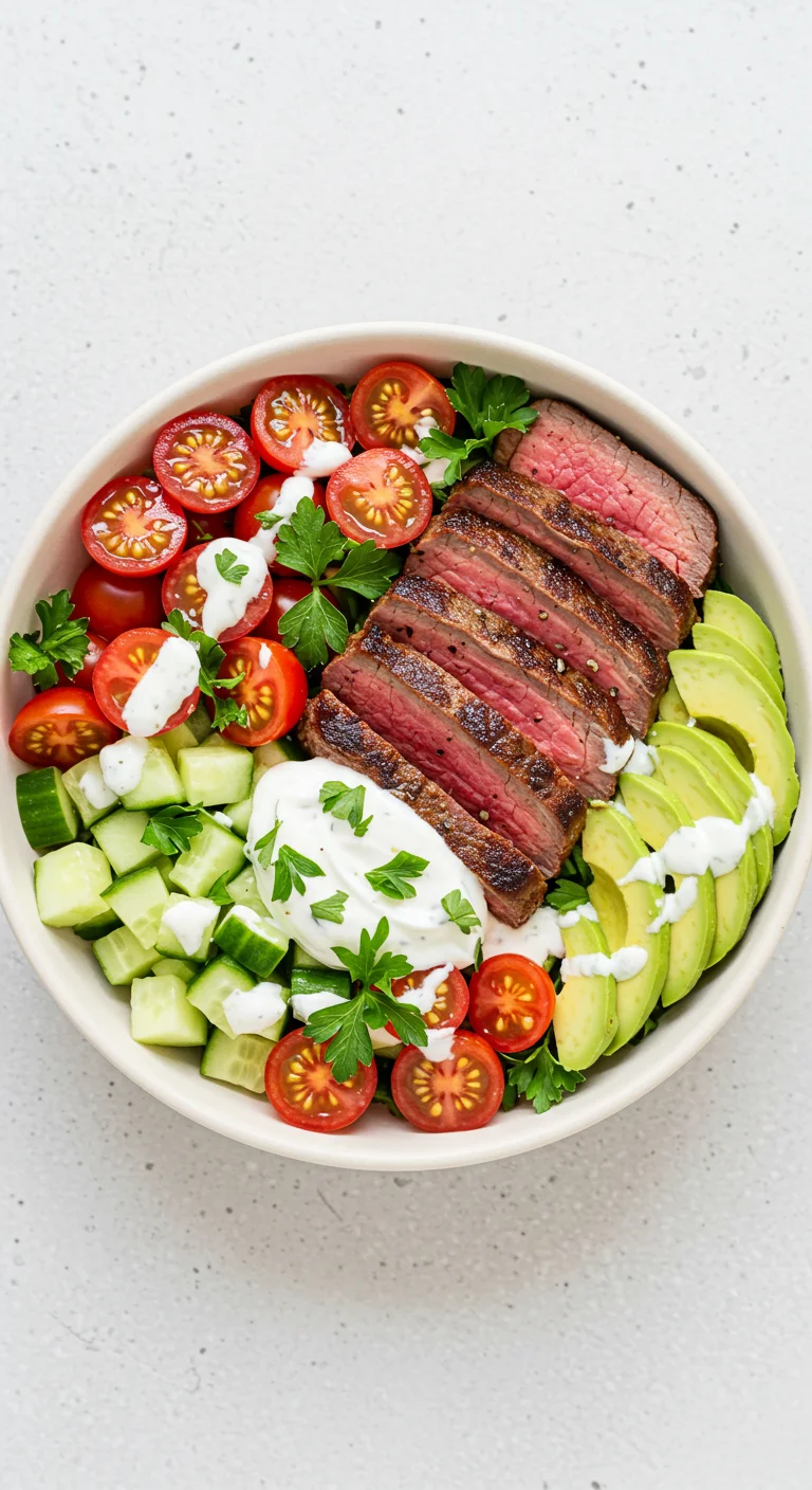 Flavorful Mediterranean Steak Bowls Recipe