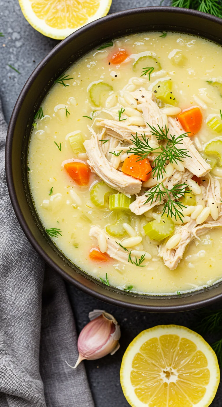 Greek Lemon Chicken Soup (Avgolemono)
