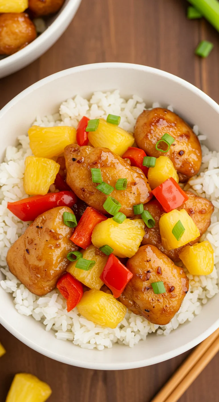 Hawaiian Pineapple Chicken & Rice