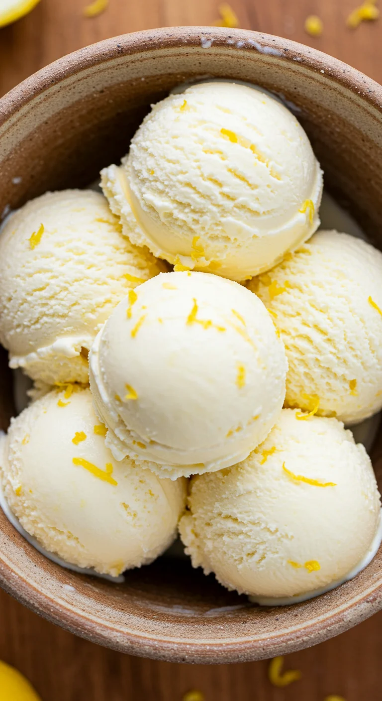Homemade Lemon Cheesecake Ice Cream Recipe