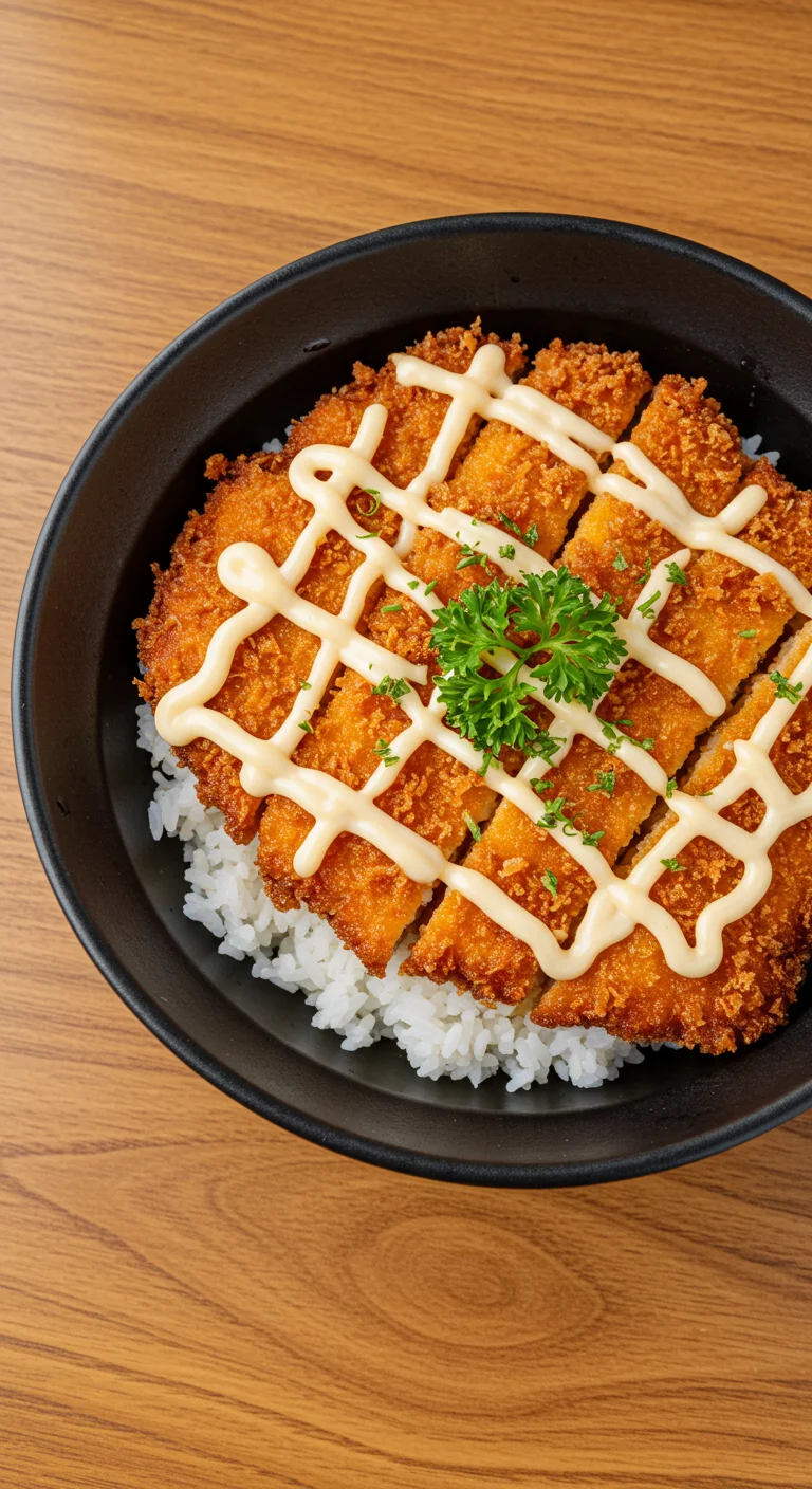 Japanese Katsu Bowls with Tonkatsu Sauce
