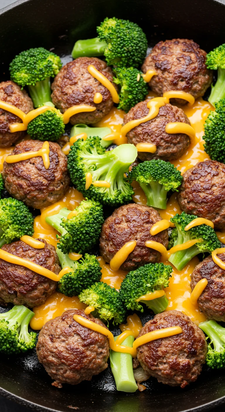 Keto Hamburger and Broccoli Skillet