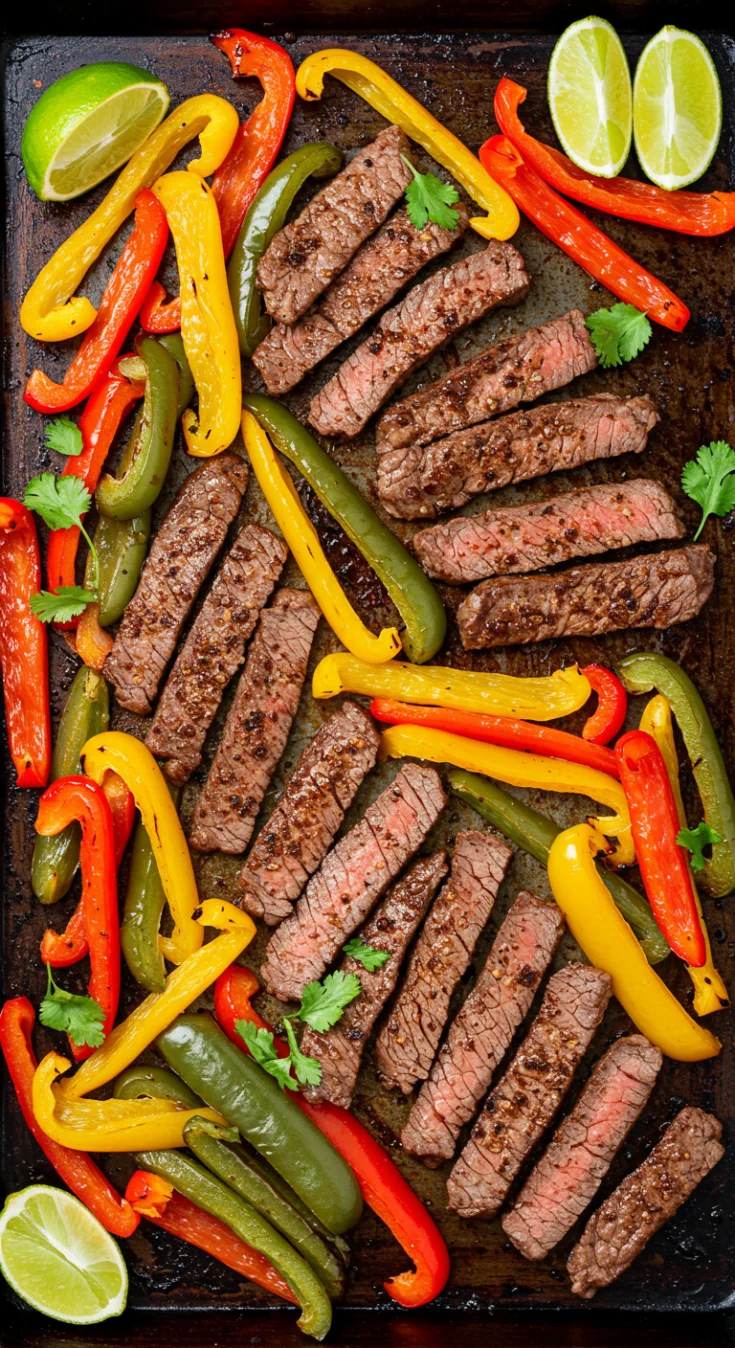 Sheet Pan Steak Fajitas Recipe