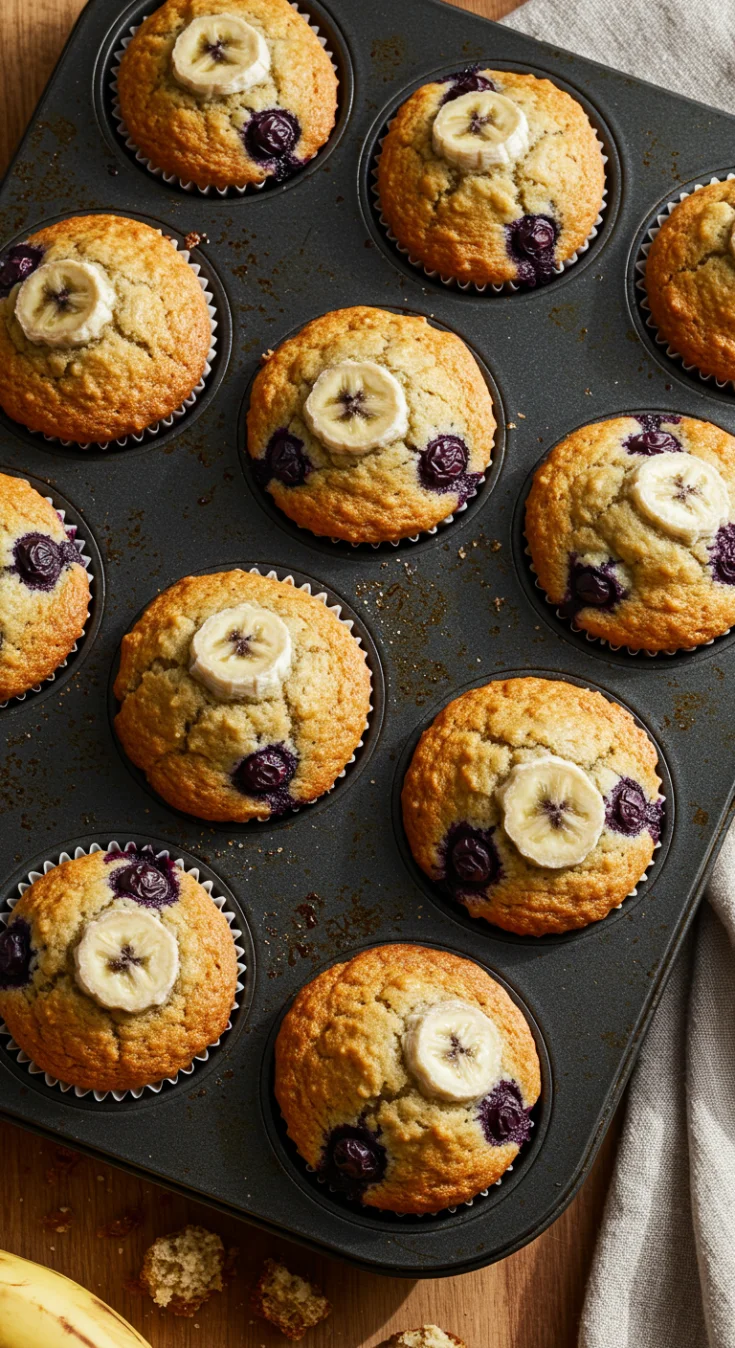 Blueberry Banana Muffins