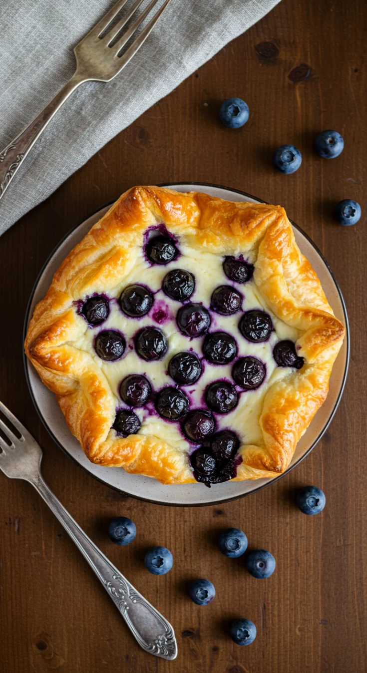 Blueberry Cream Cheese Puff Pastry
