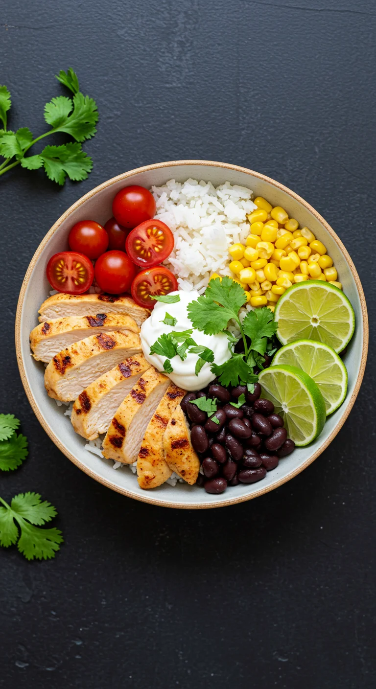 Cilantro Lime Chicken Rice Bowls