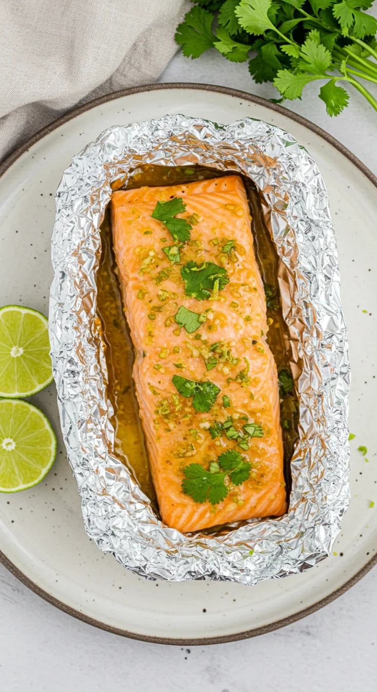 Cilantro Lime Honey Garlic Salmon