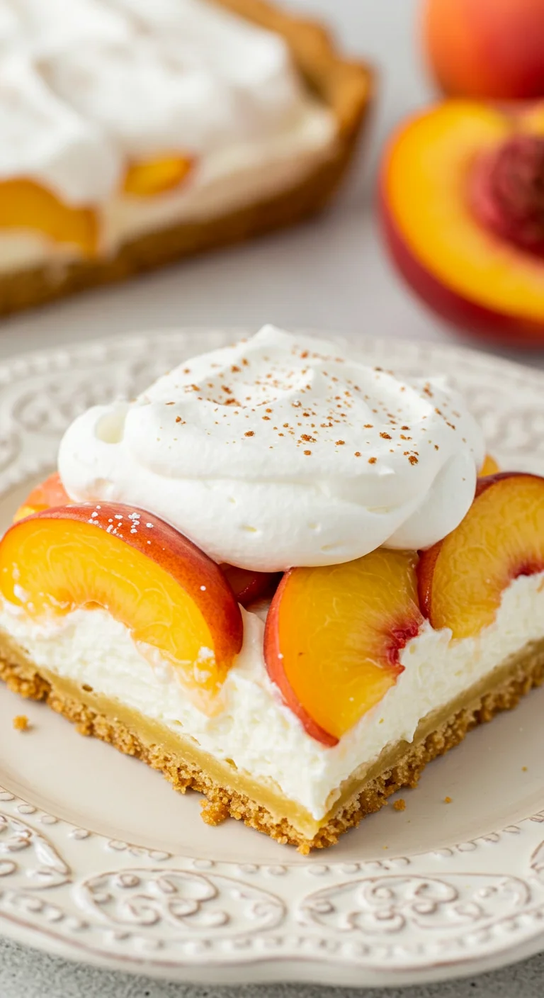 Cream Cheese Peach Pie Delight