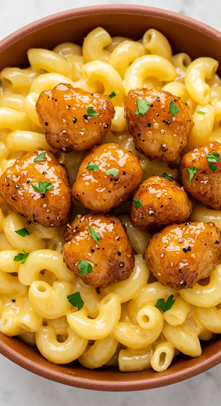 Creamy Honey Pepper Chicken Mac and Cheese Delight