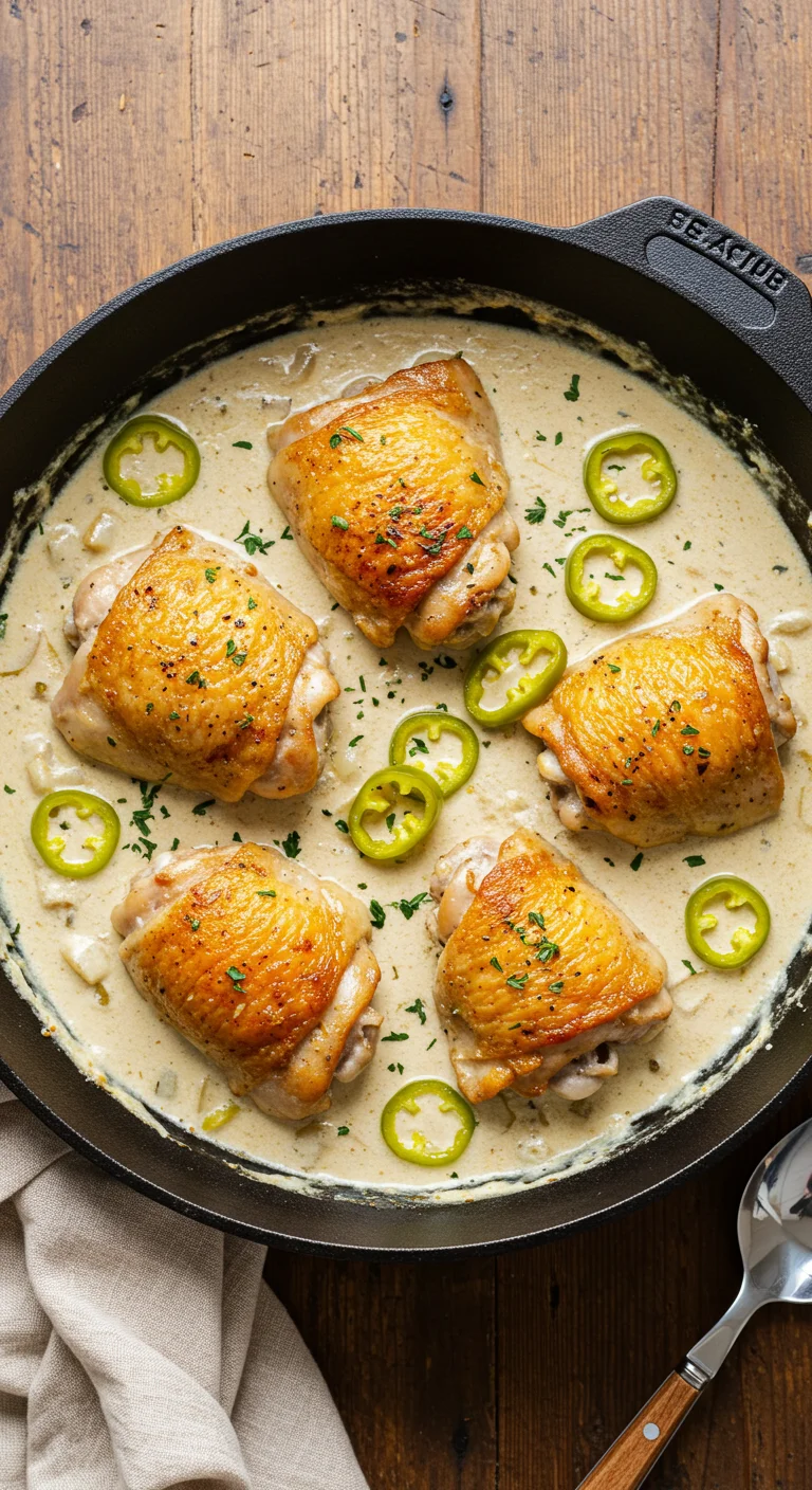 Creamy Pepperoncini Chicken Skillet