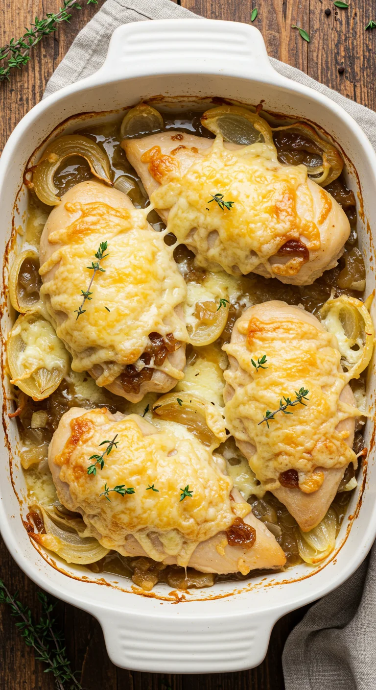French Onion Chicken Bake
