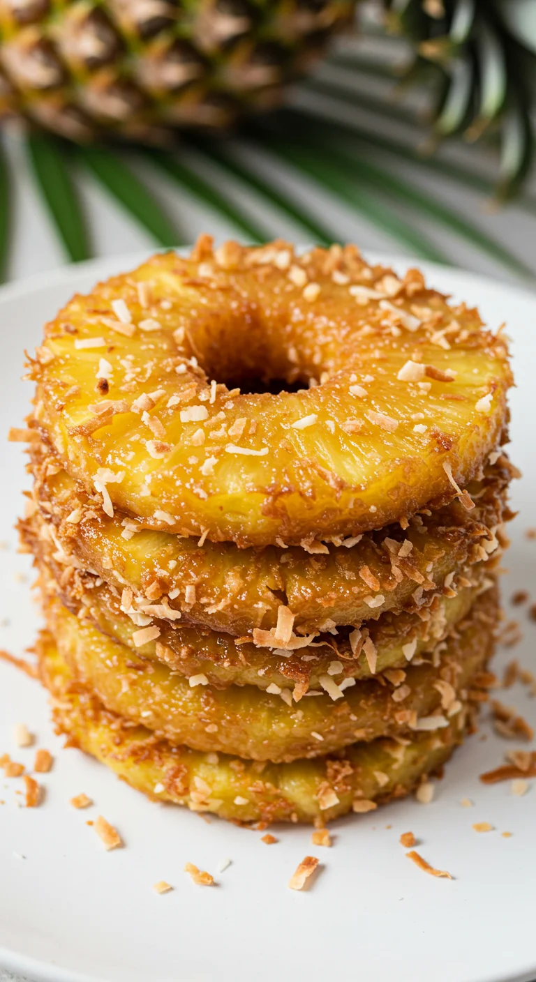 Fried Pineapple with Coconut Crust