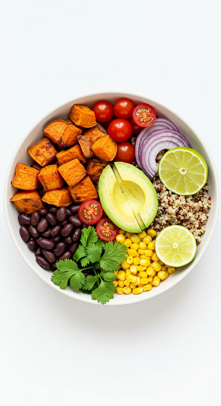 Healthy Sweet Potato Burrito Bowl