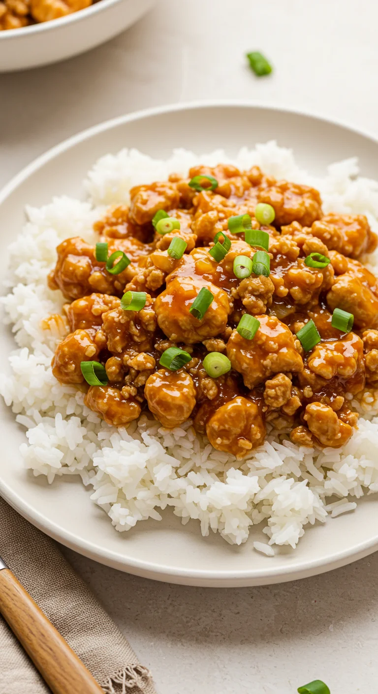 Orange Ground Chicken