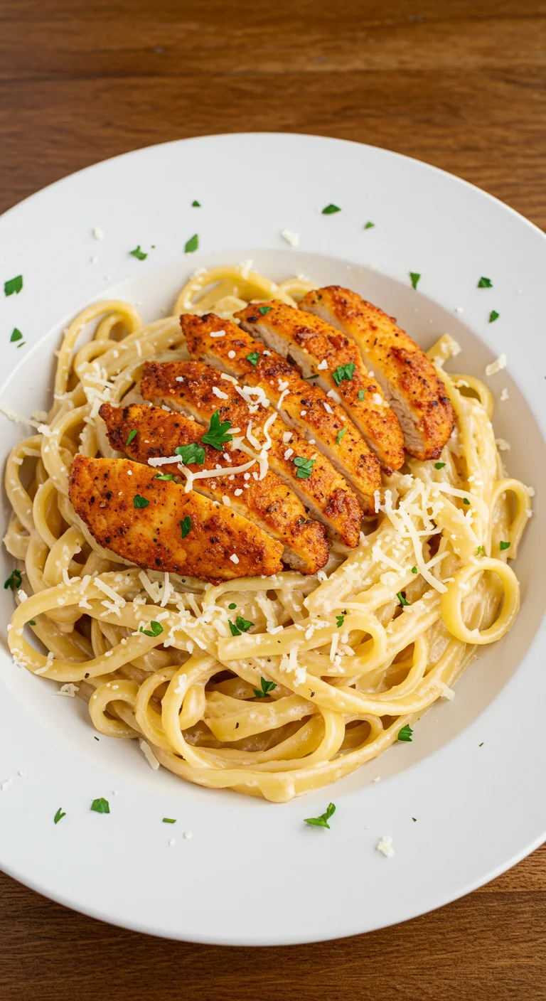 Spicy Cajun Chicken Fettuccine