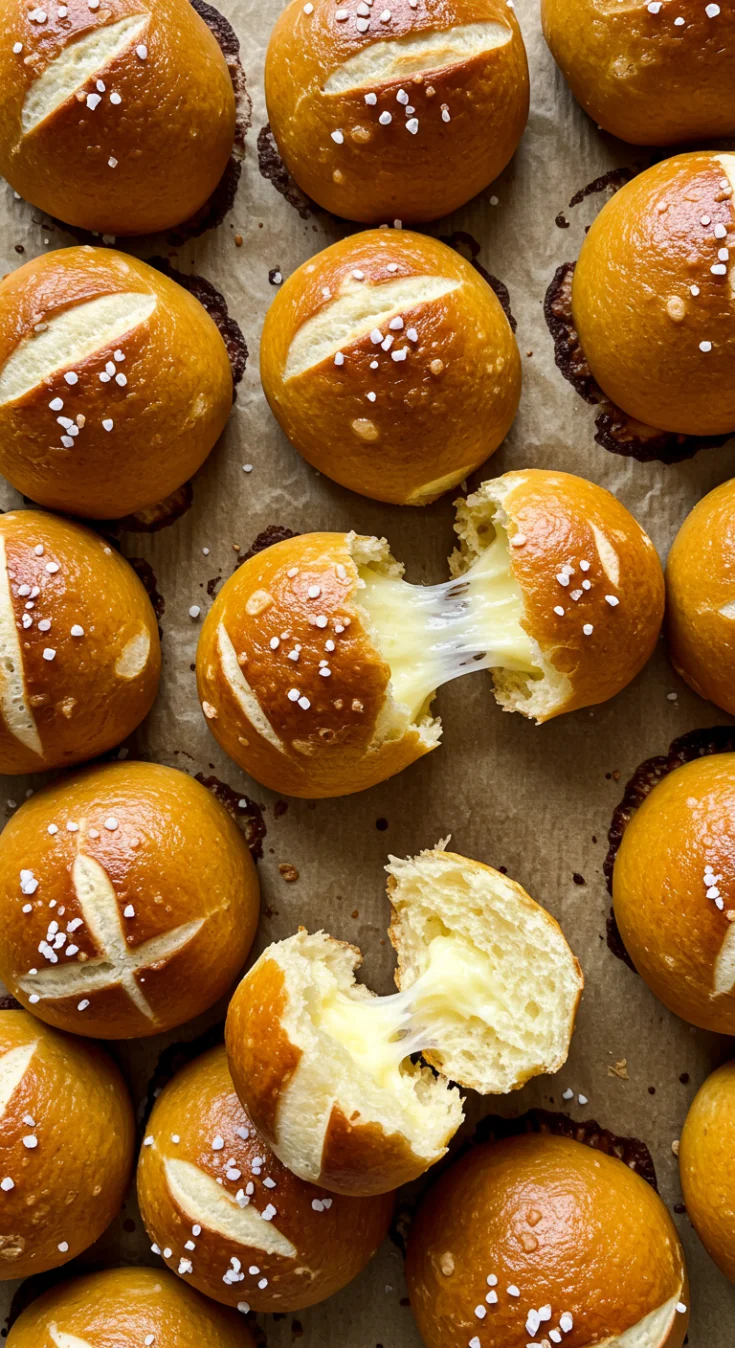 Warm Gooey Cheesy Pretzel Bites