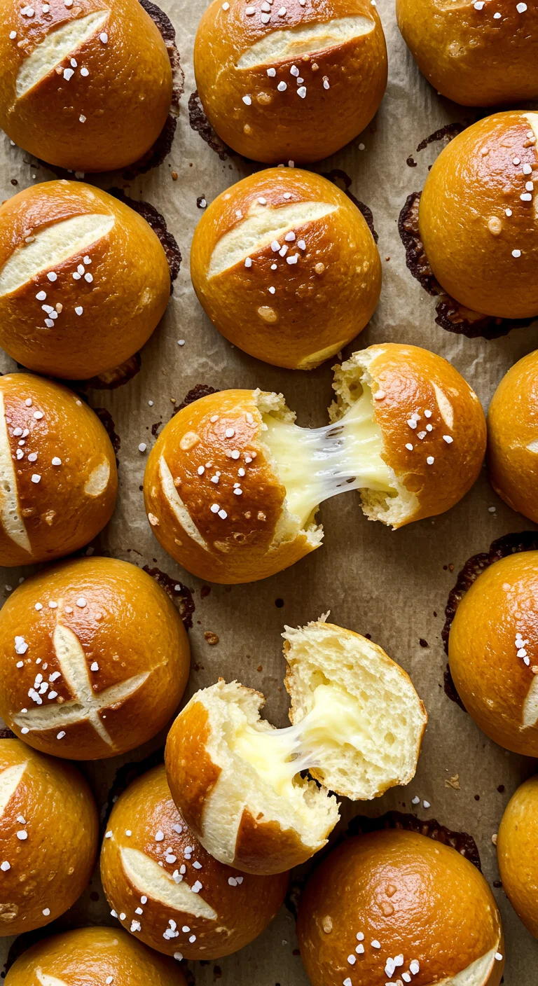 Warm Gooey Cheesy Pretzel Bites
