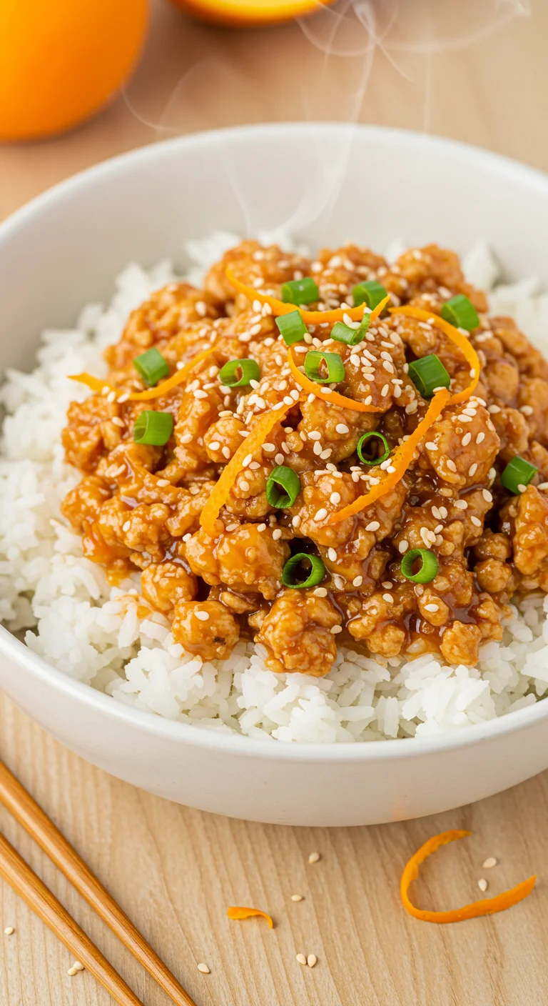 Zesty Orange Ground Chicken Recipe