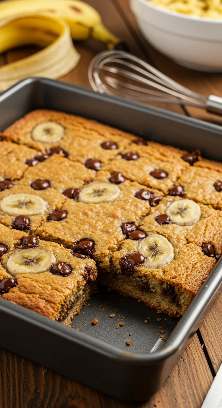 Chocolate Chip Banana Bars