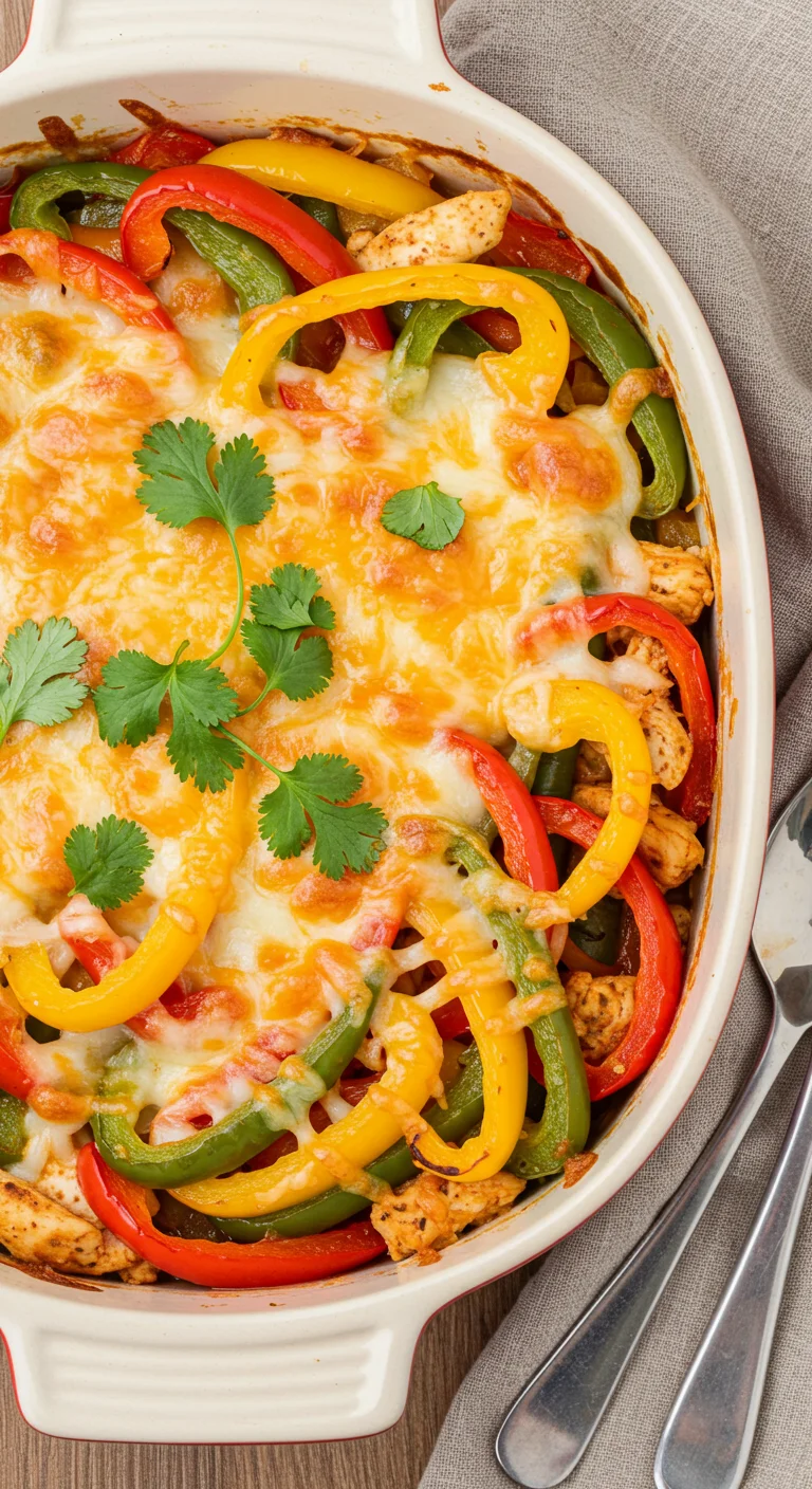 Chicken Fajitas Casserole