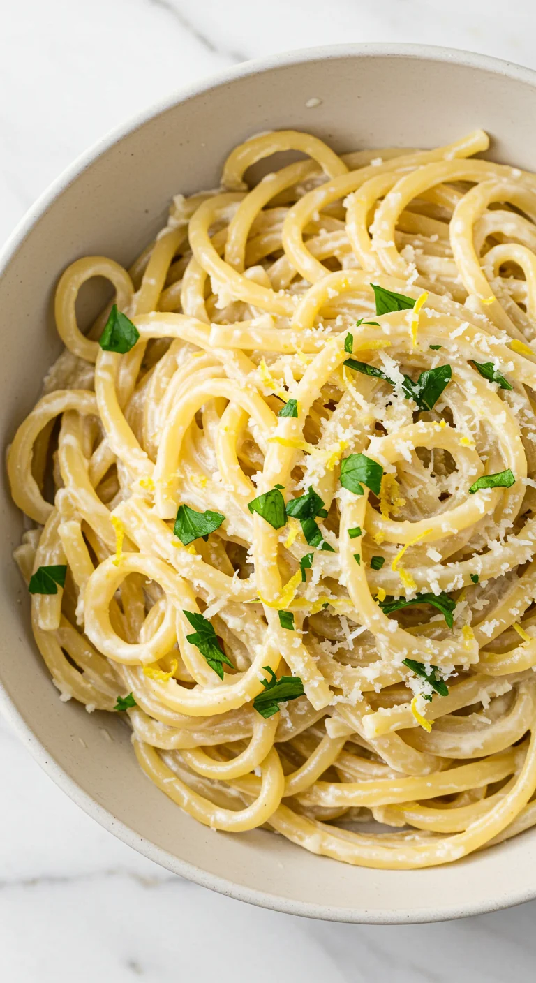 Creamy Lemon Garlic Pasta