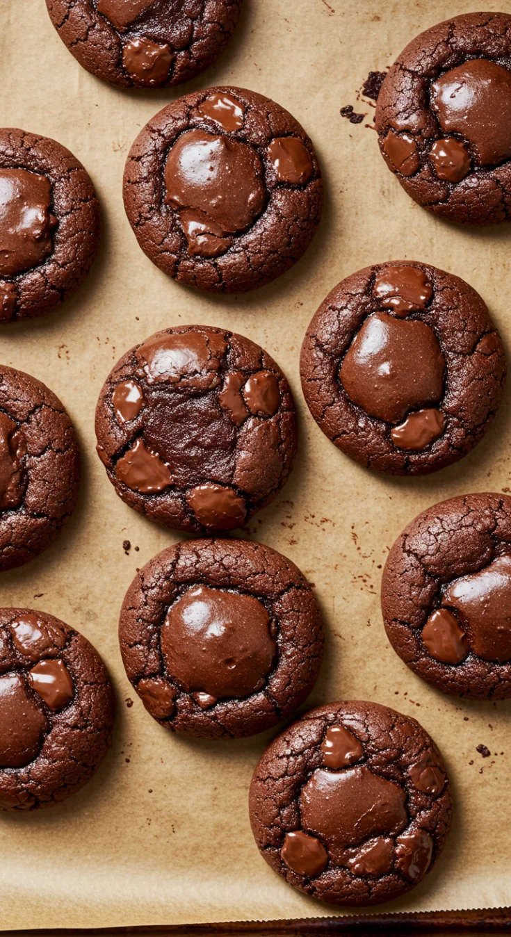 Chocolate Lava Brownie Cookies