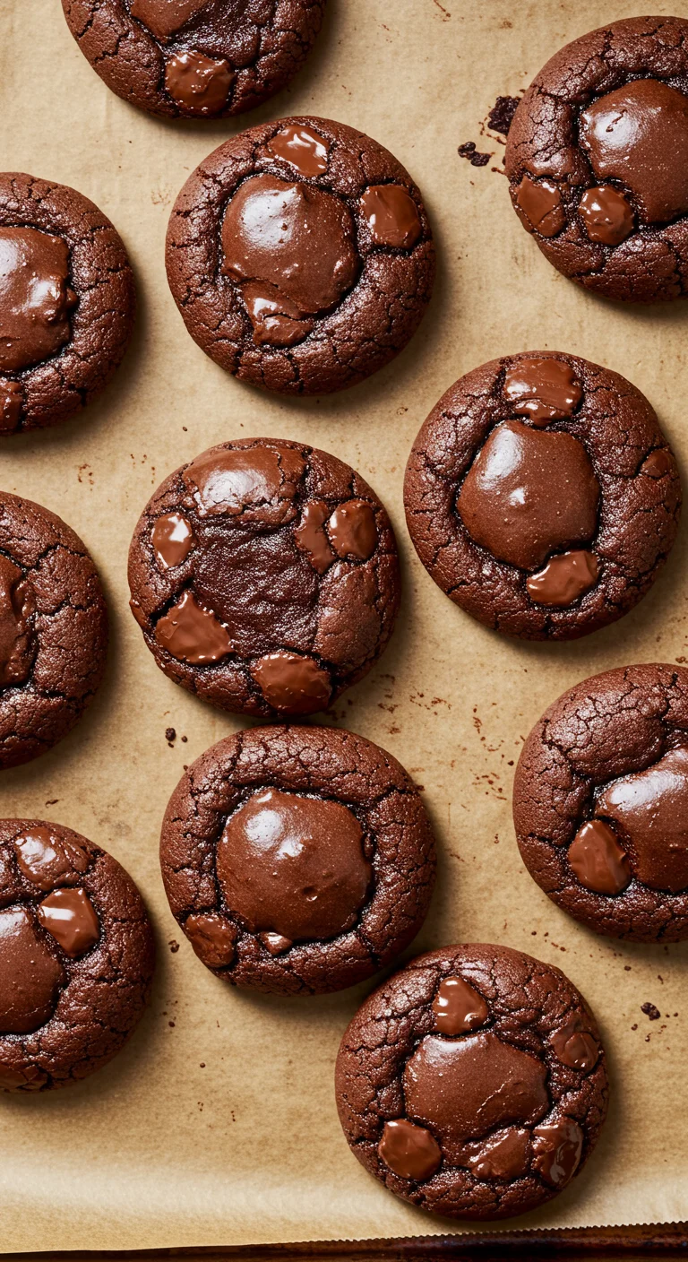 Chocolate Lava Brownie Cookies