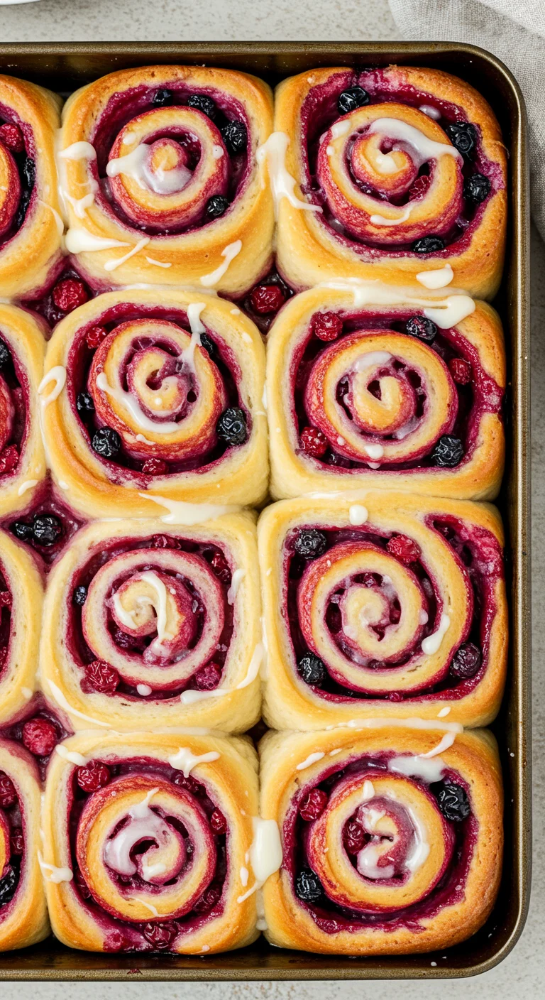 Sweet Rolls with Berry Twist