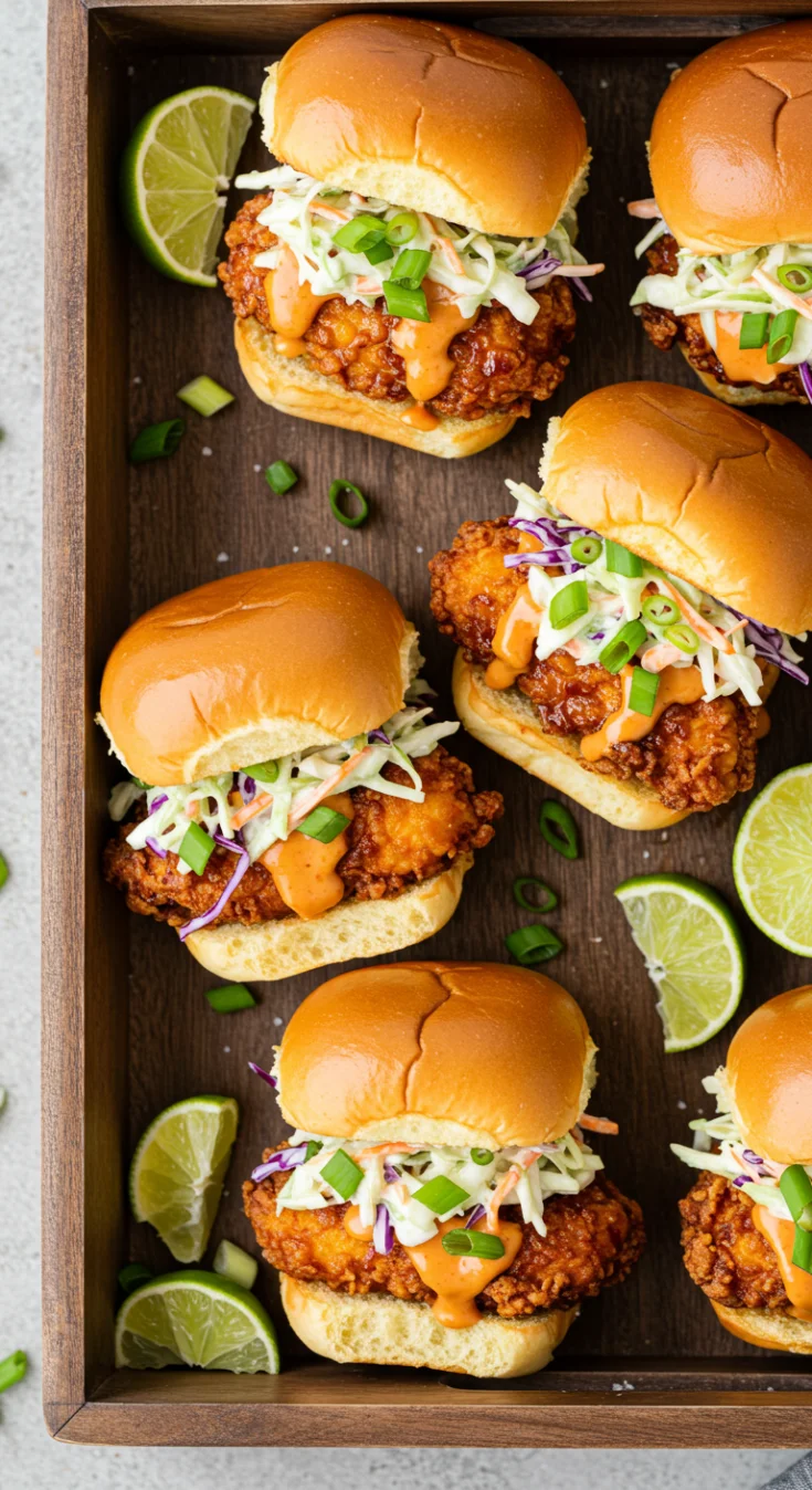 Easy Bang Bang Chicken Sliders