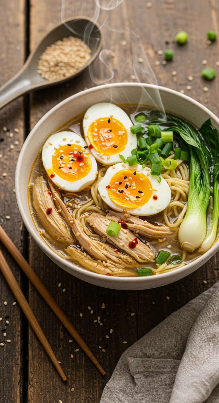 Homemade Chicken Ramen Soup