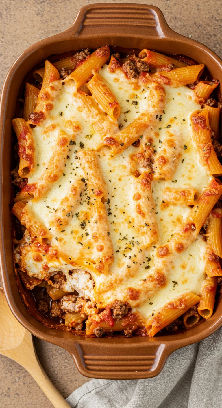 Baked Ziti with Meat Sauce