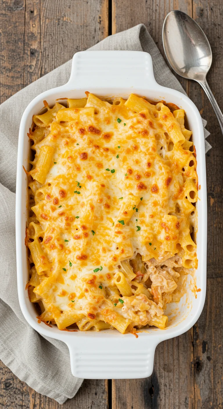 Cajun Cream Cheese Chicken Pasta Bake